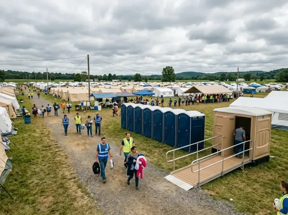 disaster-relief-camp-restrooms-010 — frequently asked questions, Dumpster & Portable Bathrooms Rental in Flora, IL